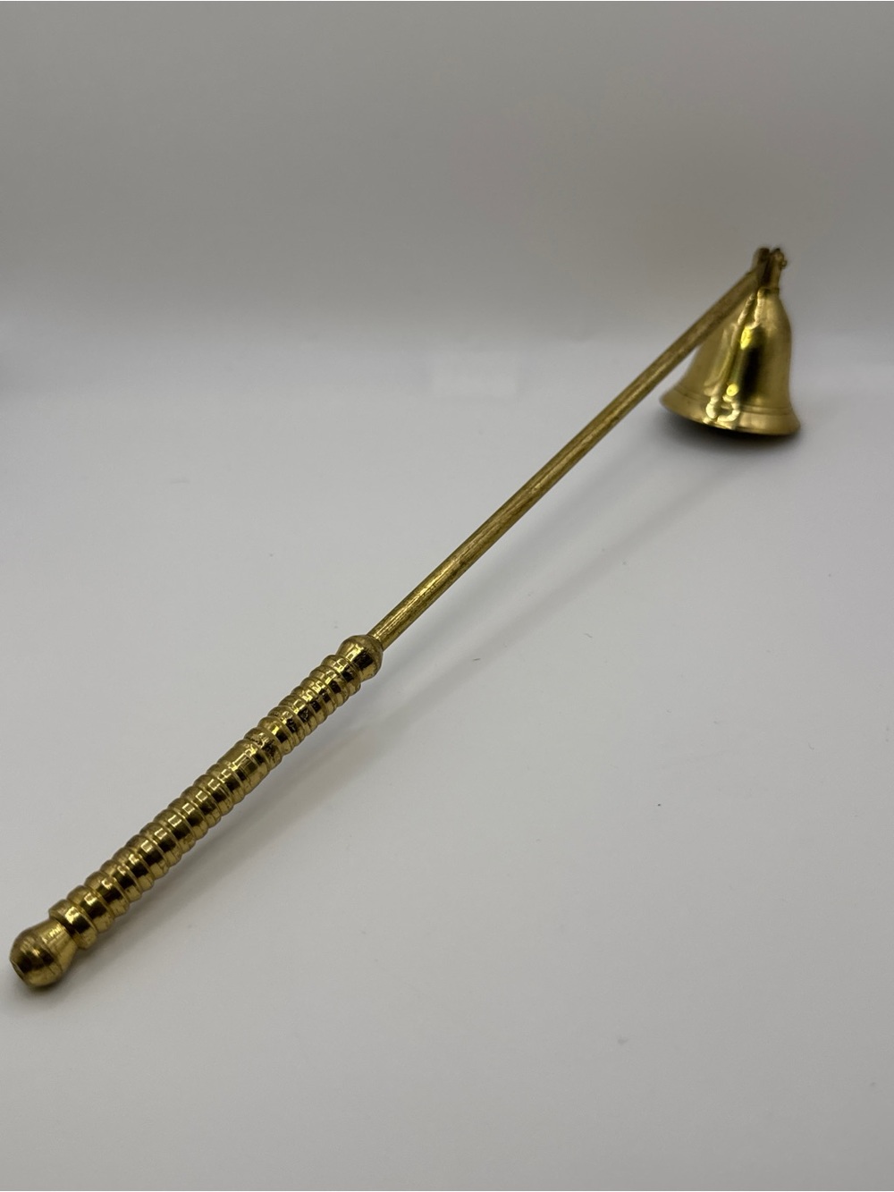 Vintage Solid Brass Candle Snuffer Extinguisher Long Handled Decor